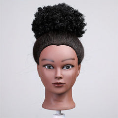 Curly Afro Bun Extensions Synthetic Hair Updo Hair For Women