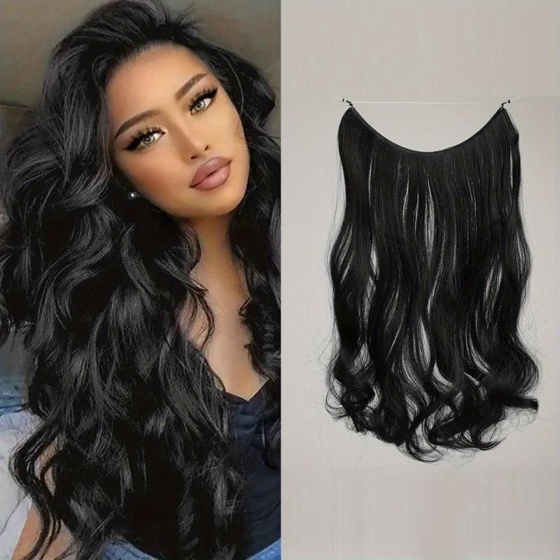 Long Wavy Synthetic Hair Extensions for Daily Use