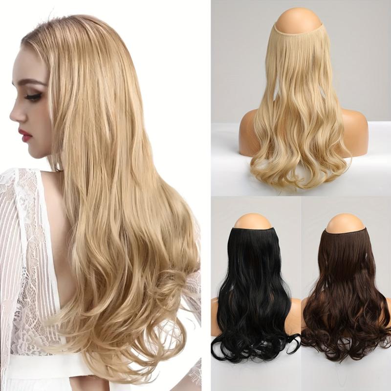 Long Wavy Synthetic Hair Extensions for Daily Use
