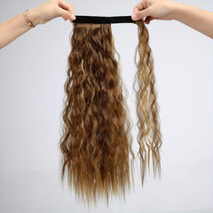 Long Wavy Ponytail Extensions Synthetic Clip In Hair Extensions