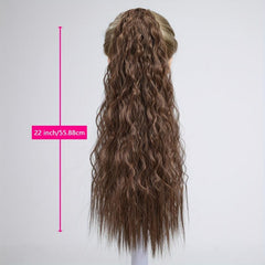 Long Wavy Ponytail Extensions Synthetic Clip In Hair Extensions