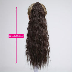 Long Wavy Ponytail Extensions Synthetic Clip In Hair Extensions