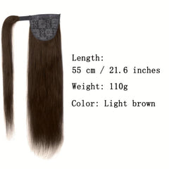 Long Straight Ponytail Extensions Synthetic Clip In Hair Extensions