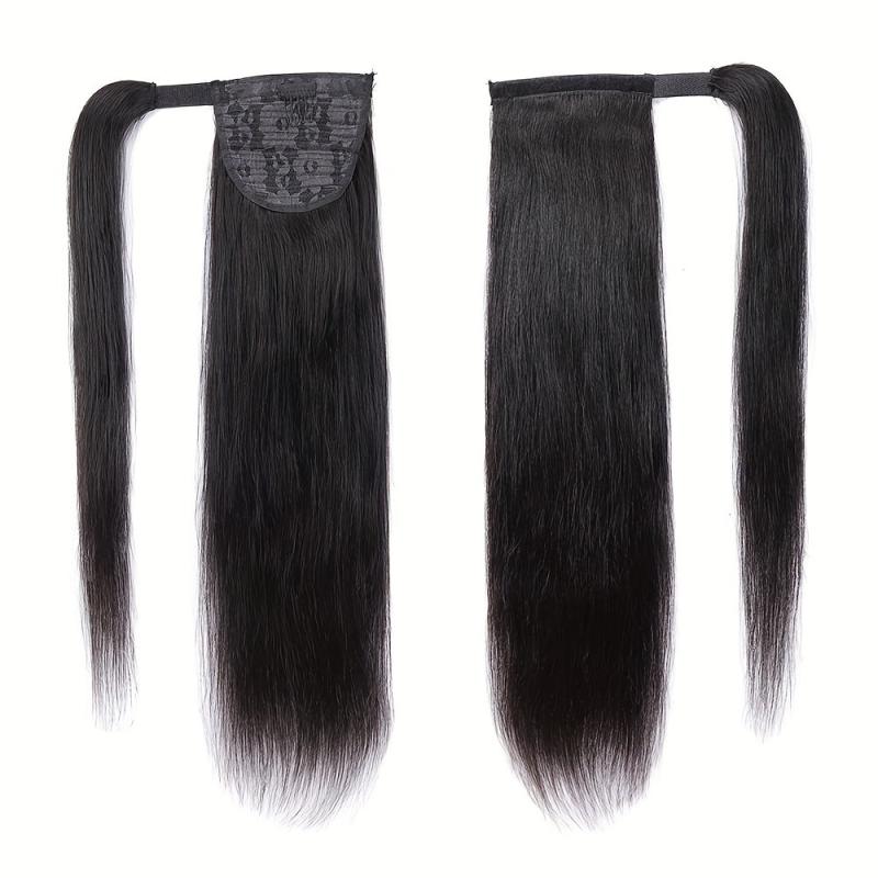 Long Straight Ponytail Extensions Synthetic Clip In Hair Extensions