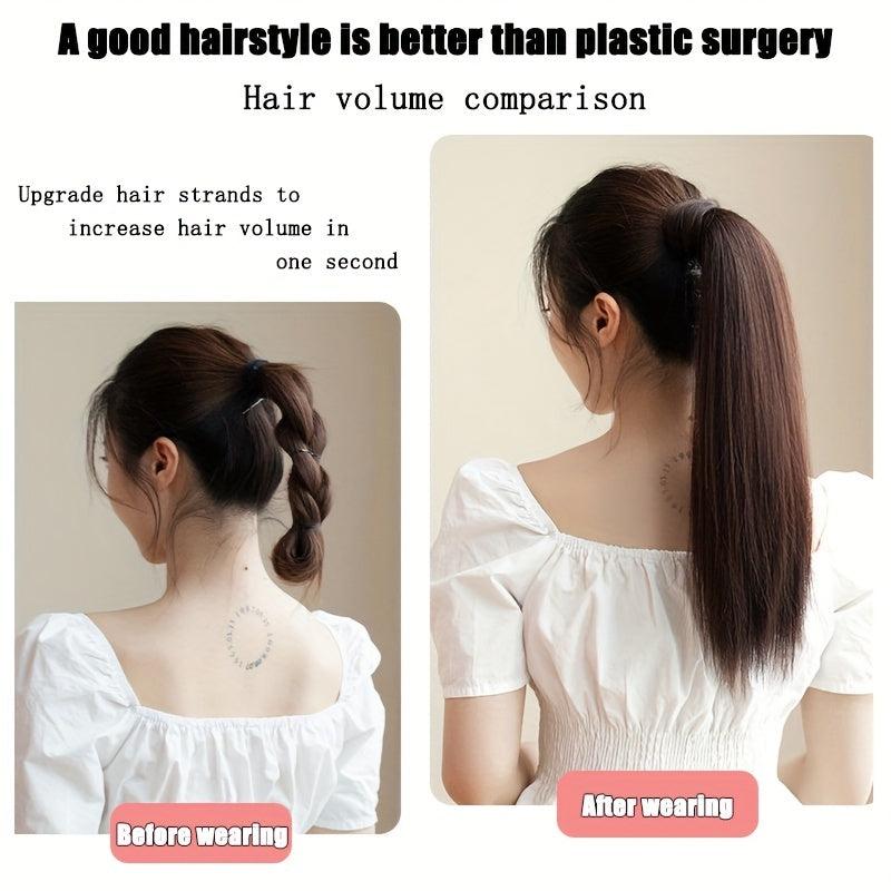 Long Straight Ponytail Extensions Synthetic Clip In Hair Extensions