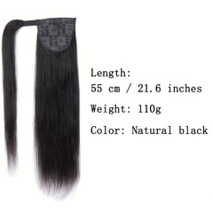 Long Straight Ponytail Extensions Synthetic Clip In Hair Extensions