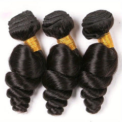 Indian Loose Wave Human Hair Bundles Unprocessed Virgin Hair Weave For Women
