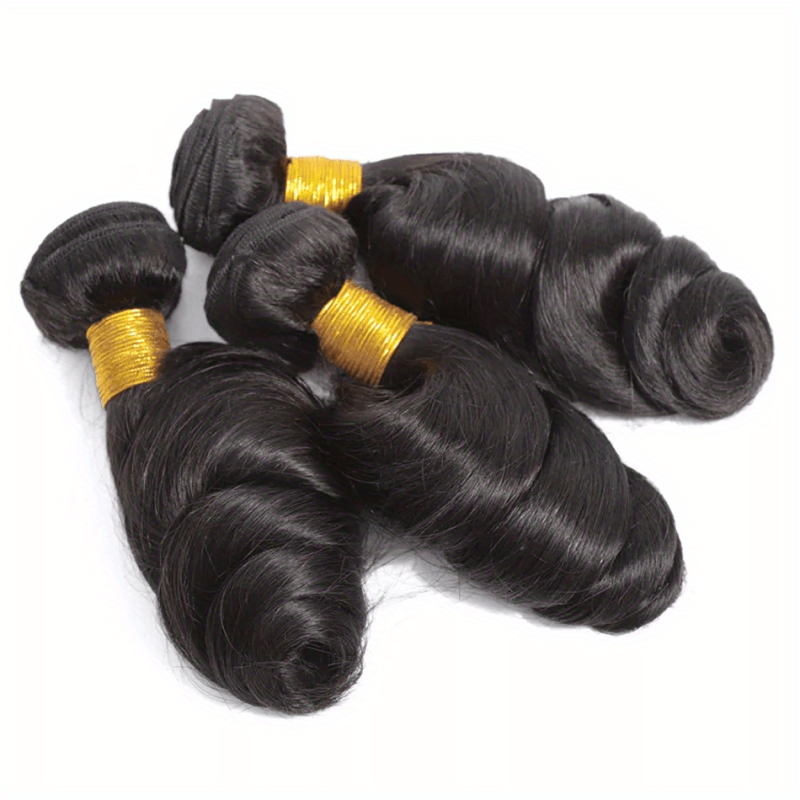 Indian Loose Wave Human Hair Bundles Unprocessed Virgin Hair Weave For Women