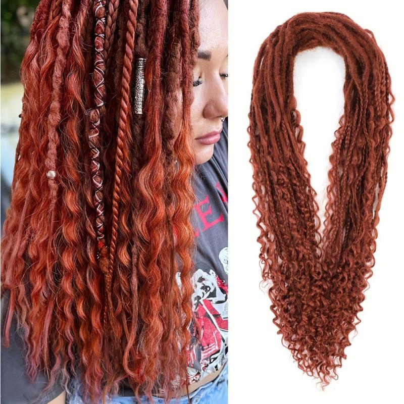 Boho Double Ended Dreadlocks Extensions 60CM Soft Honey B