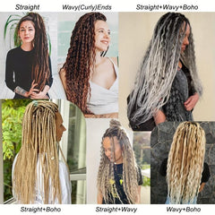 Boho Double Ended Dreadlocks Extensions 60CM Soft Honey B