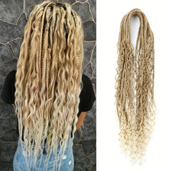 Boho Double Ended Dreadlocks Extensions 60CM Soft Honey B