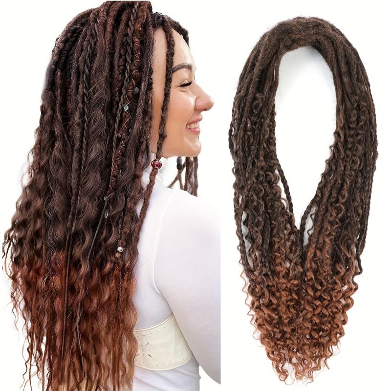 Boho Double Ended Dreadlocks Extensions 60CM Soft Honey B