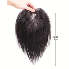 Mono Topper Human Hair Wig 26 Cm Clip In Hair Piece for Thinning Hair