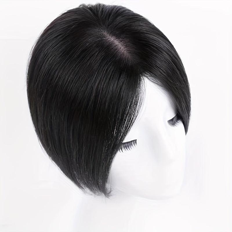Mono Topper Human Hair Wig 26 Cm Clip In Hair Piece for Thinning Hair
