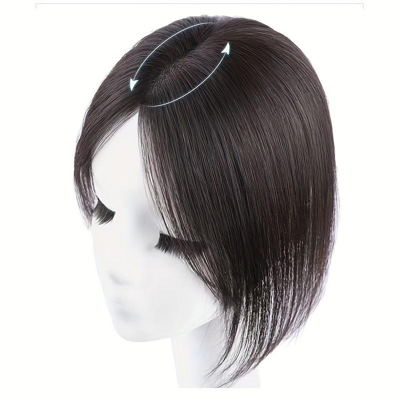 Mono Topper Human Hair Wig 26 Cm Clip In Hair Piece for Thinning Hair