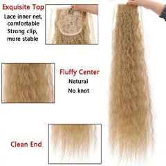 Curly Wavy Ponytail Extensions With Ribbon Tie for Daily Use