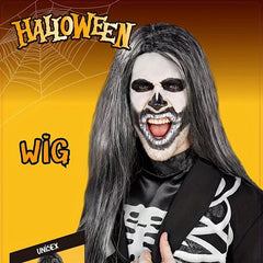 Colorful Medium Long Wig Synthetic Wig Witch Clown Cosplay Wig