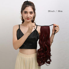 Long Wavy Claw Clip Ponytail Hair Extension Heat Resistant Pony Tail Hair Piece