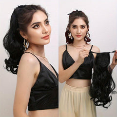 Long Wavy Claw Clip Ponytail Hair Extension Heat Resistant Pony Tail Hair Piece