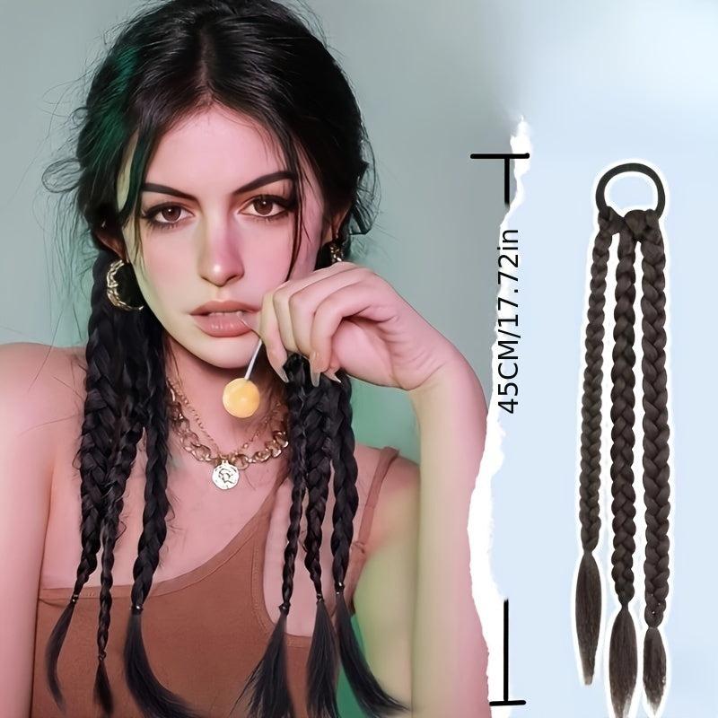 2Pcs Colorful Hair Bands for Extensions & Wigs