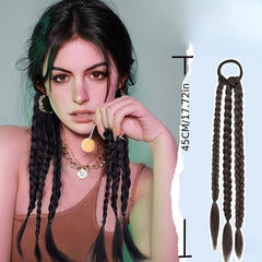 2Pcs Colorful Hair Bands for Extensions & Wigs