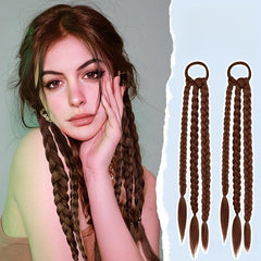 2Pcs Colorful Hair Bands for Extensions & Wigs