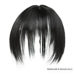 Synthetic Clip In Hair Topper with Hair Bangs for Daily Use