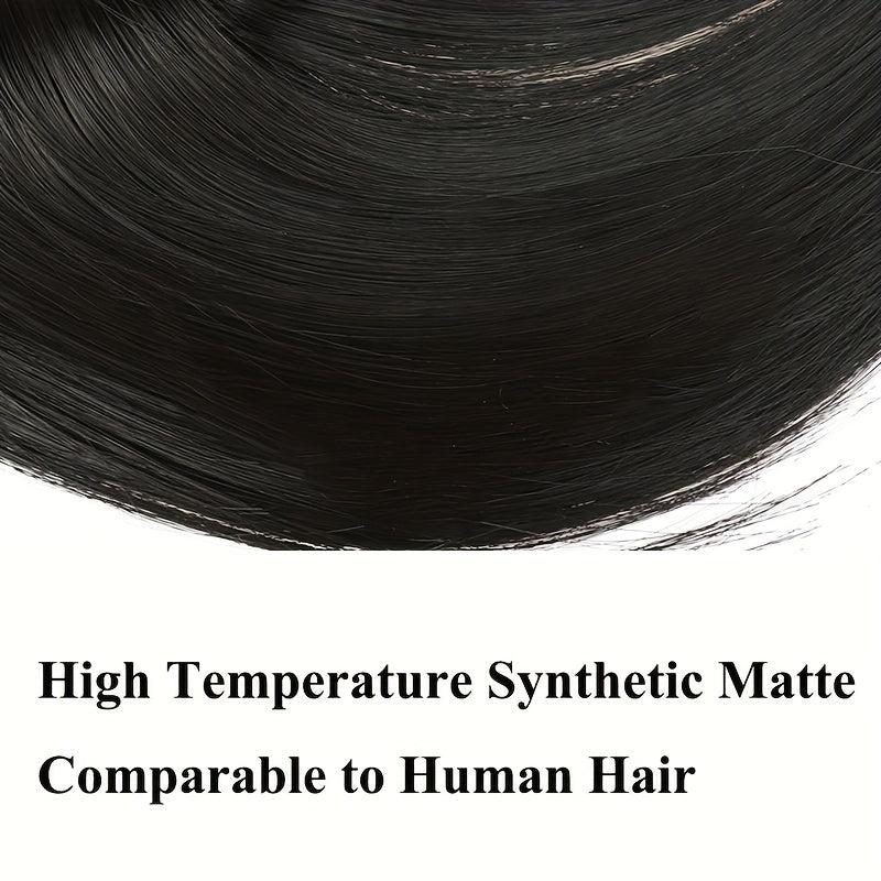Synthetic Clip In Hair Topper with Hair Bangs for Daily Use