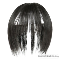 Synthetic Clip In Hair Topper with Hair Bangs for Daily Use