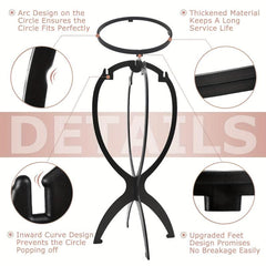 3pcs Portable Wig Holder & Hat Display Stands