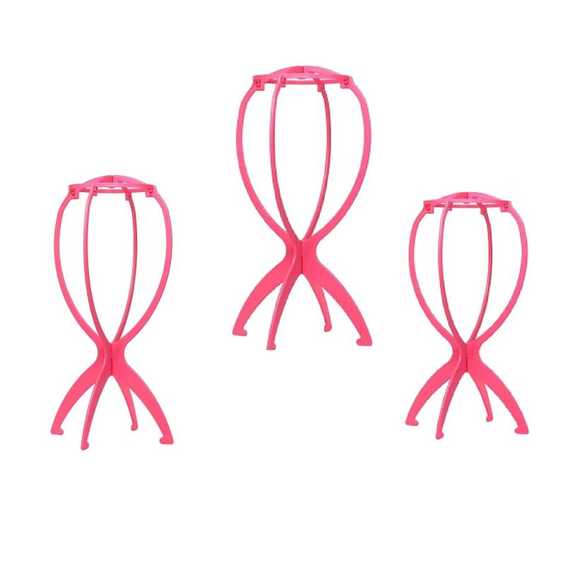 3pcs Portable Wig Holder & Hat Display Stands