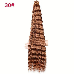 55-88cm Water Wave Crochet Hair Synthetic Braiding Hair for Women