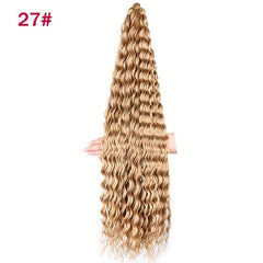 55-88cm Water Wave Crochet Hair Synthetic Braiding Hair for Women