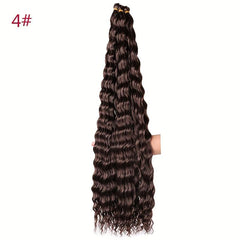 55-88cm Water Wave Crochet Hair Synthetic Braiding Hair for Women