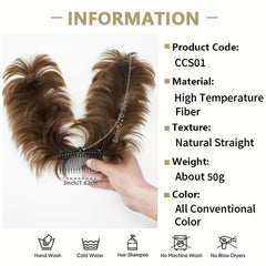 Messy Round Bun Hair Piece Side Comb Clip Style Bun Hair