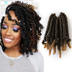 Short Bob Wig Twist Hair Crochet Braids 15 24 Cm Braiding Hair