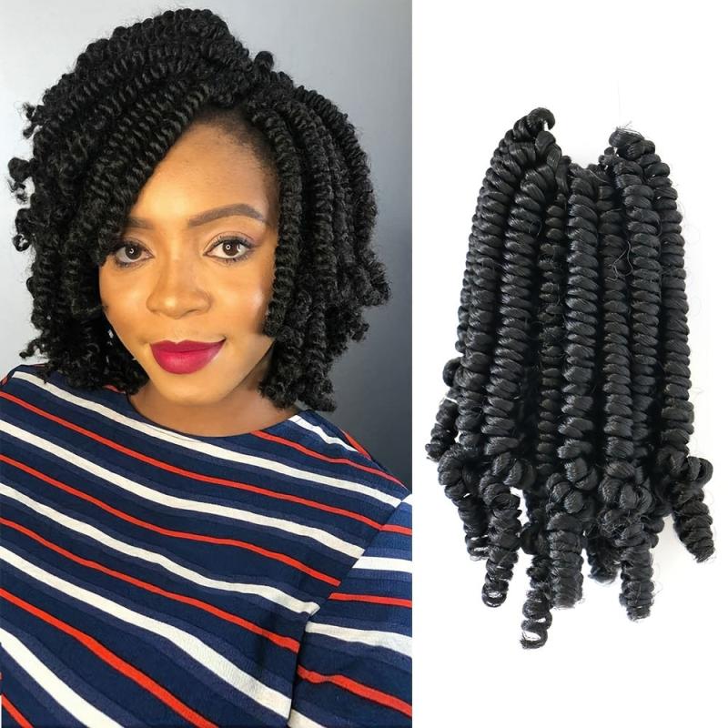 Short Bob Wig Twist Hair Crochet Braids 15 24 Cm Braiding Hair
