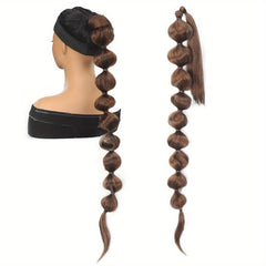 Afro Puff Ponytail Extension Kinky Straight Lantern Braid 76cm