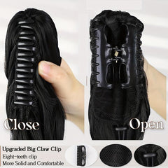 Short Ponytail Extension Curly Claw Clip Pony Tail Hairpiece for Women Synthetic