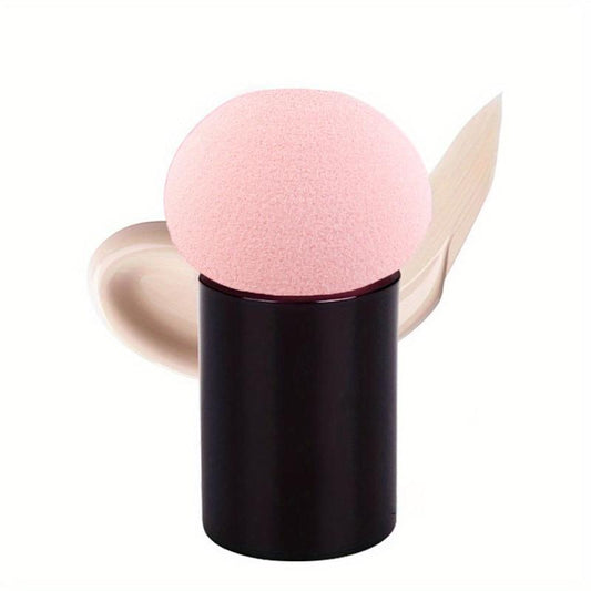 Mushroom Head Shape Puff Sponge w/ Handle for Liquid Creams Powder