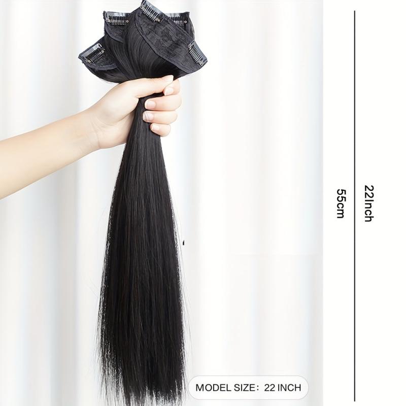 Long Straight Heat Resistant Hair Extensions 3PCS SET
