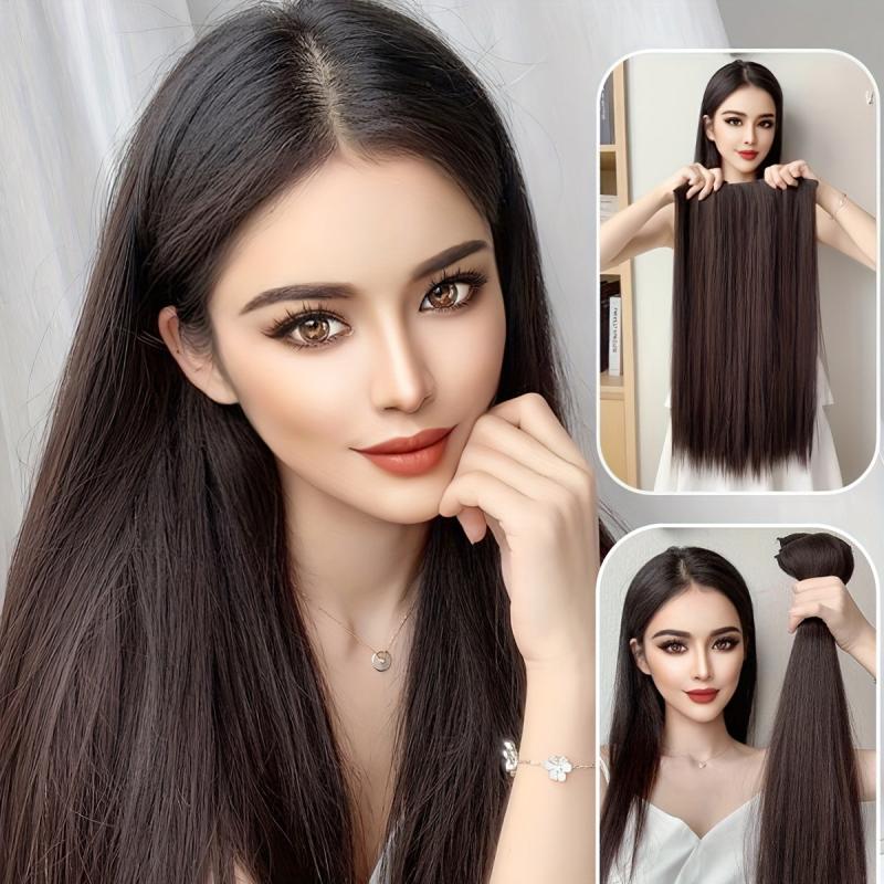Long Straight Heat Resistant Hair Extensions 3PCS SET