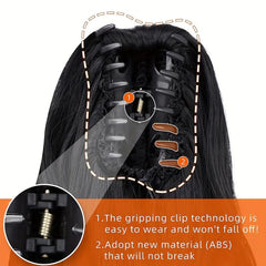 Short Ponytail Extension Loose Curly Wavy Claw Clip Hair Extensions