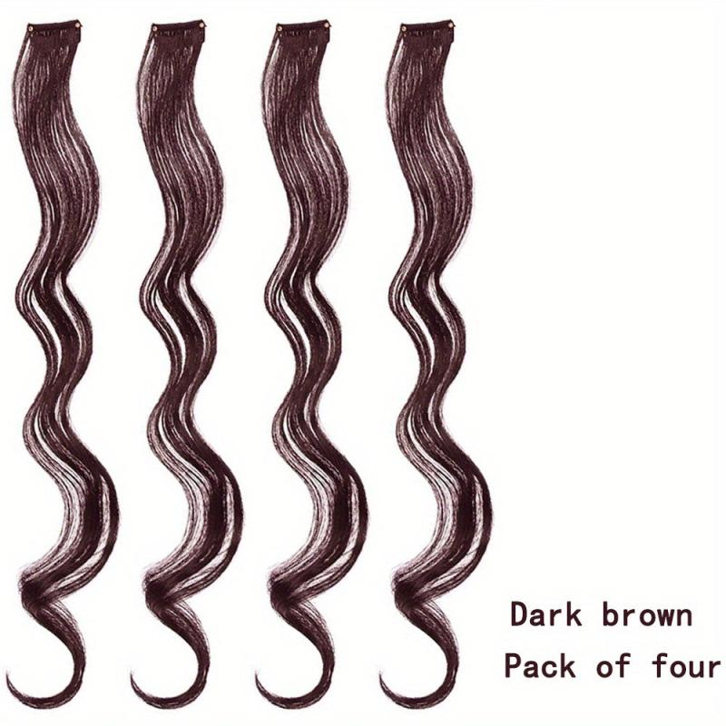 Colorful Curly Wavy Hair Extensions for Party Cosplay Halloween
