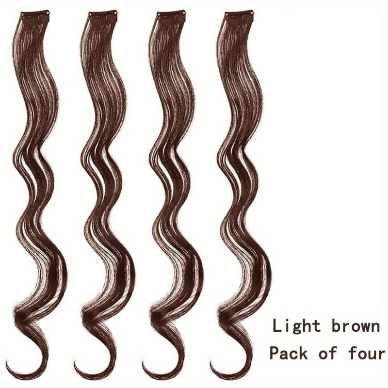 Colorful Curly Wavy Hair Extensions for Party Cosplay Halloween