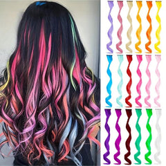Colorful Curly Wavy Hair Extensions for Party Cosplay Halloween