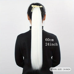 Ombre Synthetic Long Straight Hair Extensions Clip In Hair Extensions