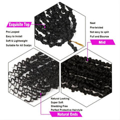 12 Inch Pre-twisted Crochet Passion Twist Hair Extensions