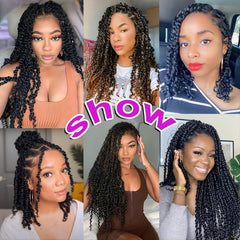 12 Inch Pre-twisted Crochet Passion Twist Hair Extensions