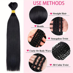 Brazilian Virgin Human Hair Bulk For Braiding